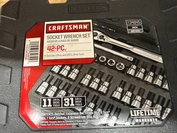 Socket wrench set Craftsman  42pc 1