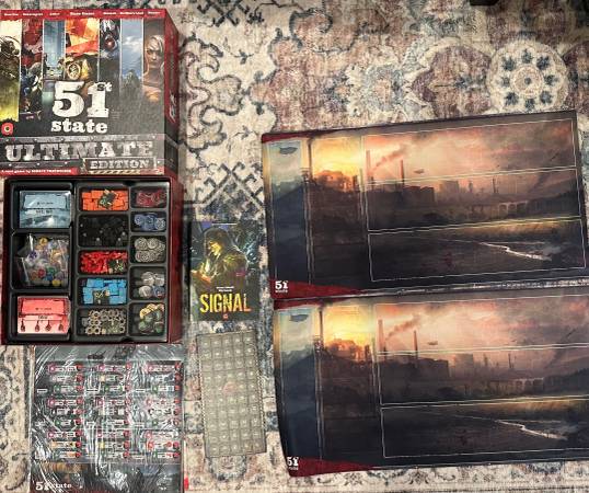 51st State Ultimate Edition Board Game + Extra Playmat + Sleeved Gamef 1