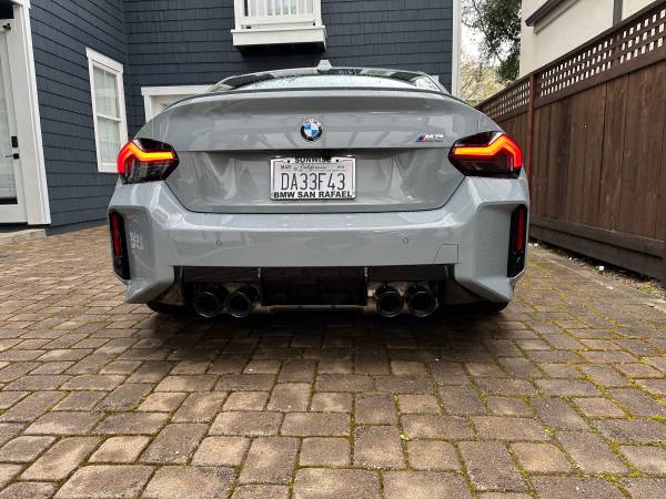 2024 BMW M2, g87,  Brooklyn gray and black leather with blue stiy - $65,000 (novato)63438691184899124