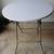 24" Round White Plastic Folding Table 1 thumbnail