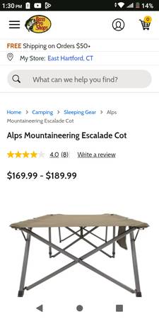 Alps mountaineering cot 1