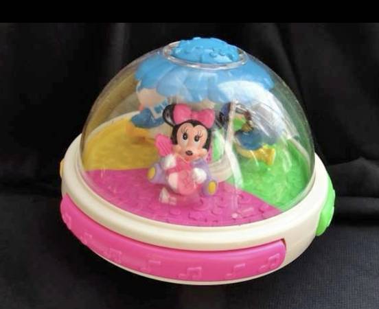 Disney Roly Poly  Light Up .. Musical Toy Ball 1990s Mickey Mouse Minn 1