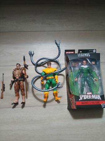 Marvel legends vulture , kraven ,doc ock. 1