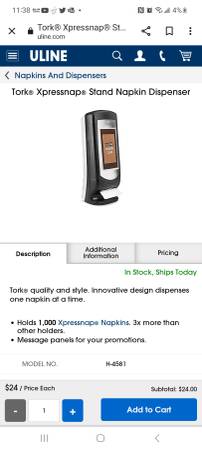 Tork Xpressnap Stand Napkin Dispenser 6339000 1