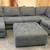 *Free Delivery* Sectional Couch with Matching Ottoman Gray 3 thumbnail