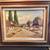Framed Oil Painting of Village Scene Signed 1 thumbnail