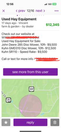 Hay Mower Cutter - $1,700 (Trussville)62926964675713124