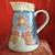 PITCHER: Ceramic. Cabin/Forest Scene. Made in Portugal 10-cup Capacity 1 thumbnail