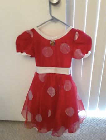 Minnie Mouse Dress Disneyworld Resort Kids & Hat 1