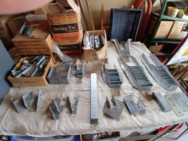 Construction hardware: nails, joist hangers 1