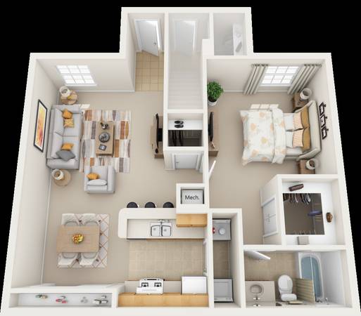 $1,115 / 2br - 983ft2 - Come Look and Lease, Walk In closets, Central AC (Lady Lake)63693484192385121