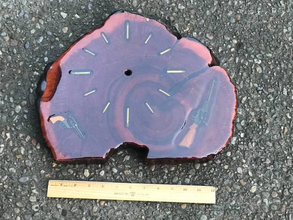 Vintage Myrtle Clock Base w/ Mini Guns Bullets 1