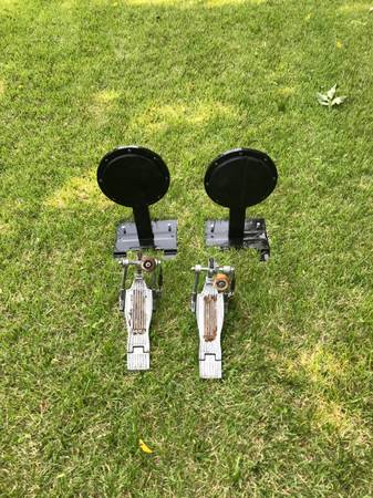 Tama bass drum pedals and Gibraltar pads 1