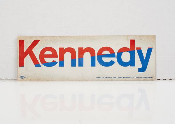 1968 Robert Kennedy Red/White/Blue Presidential Campaign BumperSticker 1