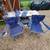 Pair of Basic foldable lawn chairs w/cup holder used once 1 thumbnail