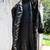Black Leather Trench Style Coat 11 thumbnail