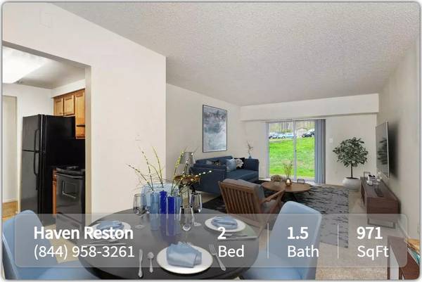 $2,018 / 2br - 971ft2 - Our splendid view is a delight - see this 2 bed 1.5 bath for yourself! (Reston)64040031053314120