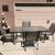 5 Piece Patio Set. Glass top table and 4 stackable chairs. 9 thumbnail
