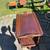 Antique Mahogany tea cart with removable serving tray  A44 21 thumbnail