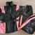 Xelement Ladies Black/Pink 2-Piece Motorcycle Rain Suit Medium 1 thumbnail