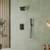 NEW EssentialEase Matte Black 6" Luxury Shower System 2-way Diverter 10 thumbnail