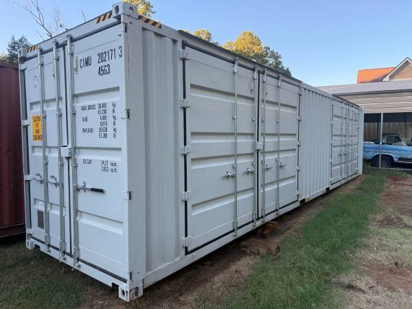 40ft High Cube Container w/ 2 sets of 13ft Wide Side Doors 1
