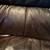 Leather Couch with two chairs and ottomans set 6 thumbnail
