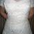 JIM HJELM Off Shoulder White Silk Wedding Gown, Sz 10 20 thumbnail