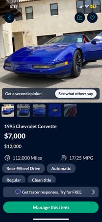 1995 Corvette - $5,000 (Northridge)63615899964803120
