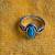 Turquoise Sterling Silver  Ring - Size 7 1 thumbnail
