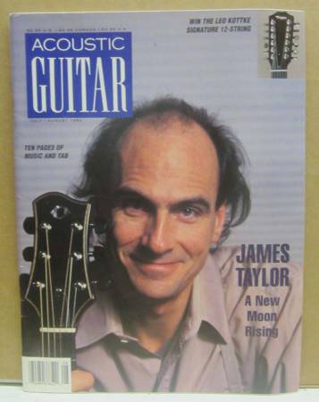 Acoustic Guitar Magazine July/Aug 1992 James Taylor A New Moon Rising 1