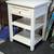 Pottery Barn White Side Table Nightstand, Beadboard 1 thumbnail