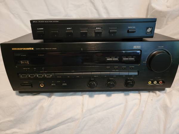 Marantz SR685 Receiver and speaker connection system 1