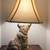 Vintage Flocked Chalkware Tiger Lamp 7 thumbnail