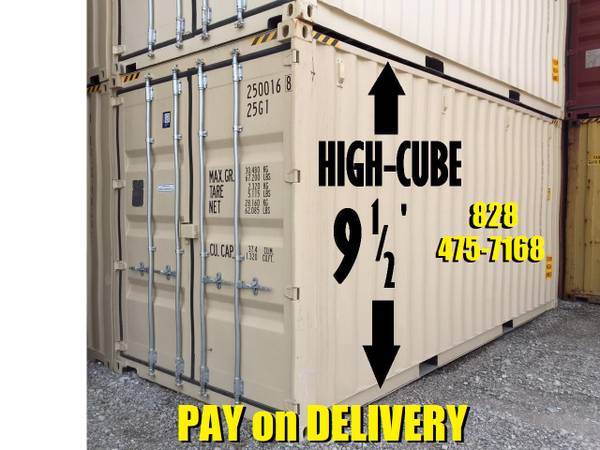 20' High-Cube Containers - Tall Boy Storage Container - ONE TRIP Conex 1