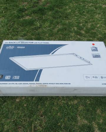 LED Flat Panel Lay in fixtures, NEW 1