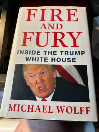Donald Trump "Fire And Fury" hardcover book 1