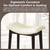 NEW Vanity Stool Vanity Chair 18 Inch, Saddle Cushion Ottoman WHITE 5 thumbnail