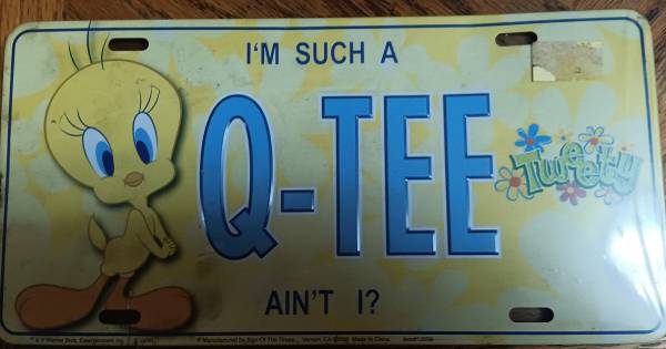 Tweety Bird license plate 1