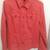 Ladies Large coral colored denim jacket 1 thumbnail