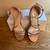 Ladies dress sandals size 7 rose gold 9 thumbnail