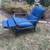 Outdoor steel patio recliner with cushion 4 thumbnail