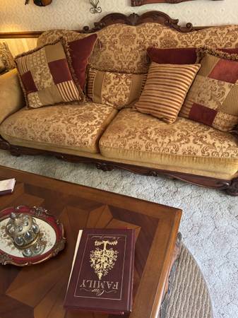 Solid Wood Beautiful Sofa !reduced! 1