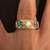 Gold ring 18k diamond aquamarine emerald 11 thumbnail
