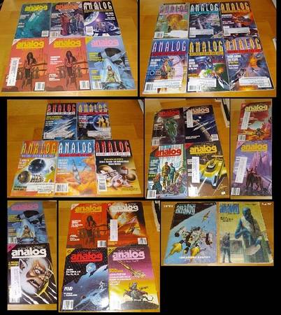 29 Analog Sci-Fi Magazines (1970s-2010s) 1