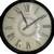 Antique United 12" Roman Numeral Wall Clock 1 thumbnail
