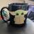 Star Wars The Mandalorian The Child Stand Black 20oz Jumbo Ceramic Mug 1 thumbnail