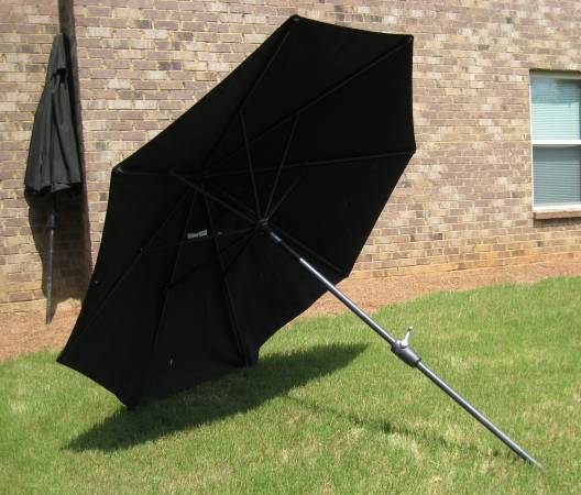 BLACK PATIO UMBRELLA 1