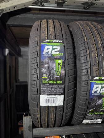 4 Tires Atturo 235-70-16 1