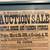 Large 1889 Auction Broadside- Framed and matted 7 thumbnail